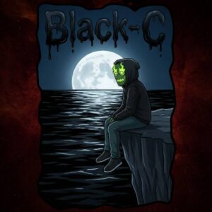 Black-C cannabis seed packaging by Robin Hood Seeds featuring Black Hole x Emergen-C feminized photoperiod genetics with putrid gas and orange terpene profile