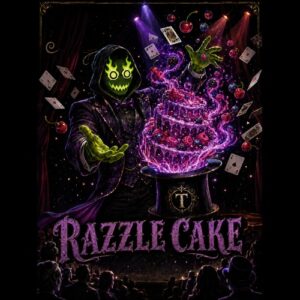 Razzle Cake feminized cannabis seeds by Robin Hood Seeds, a Wildberry Cake x Wildberry Runtz #16 photoperiod cross, sold as a 5-pack at Dark Coast Seed Co.
